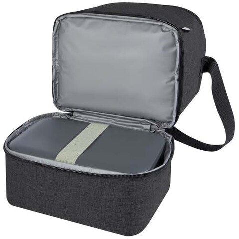 Tundra GRS rPET Lunch Kühltasche für 9 Dosen 9L, Heather Charcoal bedrucken, Art.-Nr. 12061584