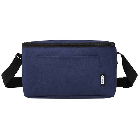 Tundra GRS RPET Kühltasche für 6 Dosen 5L, heather navy bedrucken, Art.-Nr. 13006555