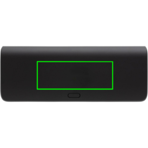 FlashCharge 20.000mAh Fast-Charge Powerbank aus RCS rPlastik schwarz bedrucken, Art.-Nr. P322.481