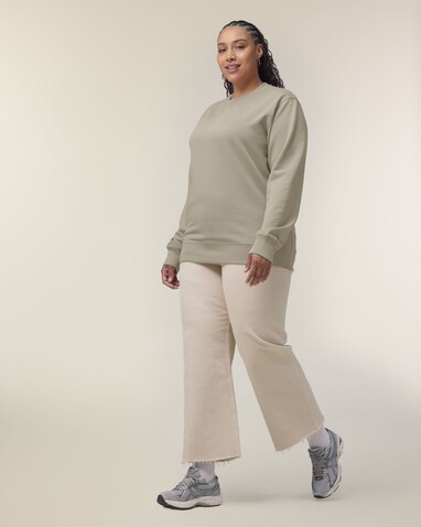 Changer 2.0 - Das Iconic Rundhals-Unisex-Sweatshirt - Stone - XS bedrucken, Art.-Nr. STSU178C358XS