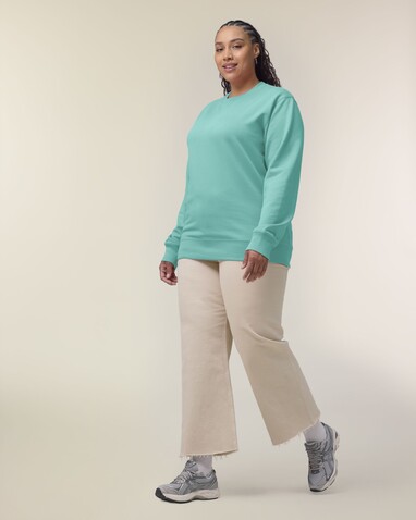 Changer 2.0 - Das Iconic Rundhals-Unisex-Sweatshirt - Pool Blue - M bedrucken, Art.-Nr. STSU178C3571M