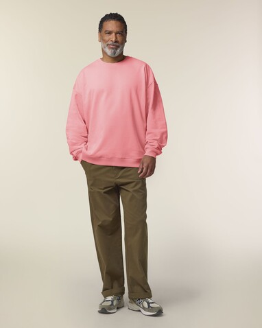 Radder 2.0 - Das Oversized Rundhals-Unisex-Sweatshirt - Pink Joy - M bedrucken, Art.-Nr. STSU208C3601M