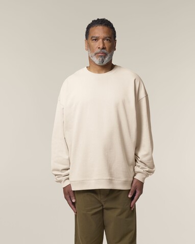 Radder 2.0 - Das Oversized Rundhals-Unisex-Sweatshirt - Cream - M bedrucken, Art.-Nr. STSU208C3611M