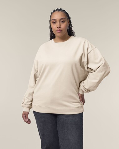Radder 2.0 - Das Oversized Rundhals-Unisex-Sweatshirt - Cream - XL bedrucken, Art.-Nr. STSU208C3611X