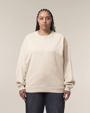 Radder 2.0 - Das Oversized Rundhals-Unisex-Sweatshirt - Cream - L bedrucken, Art.-Nr. STSU208C3611L