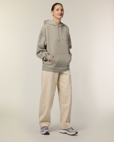 Slammer 2.0 - Der Oversized Unisex-Hoodie - Stone - L bedrucken, Art.-Nr. STSU209C3581L