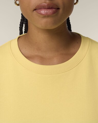 Stella Alma - Das Iconic Damen-Rundhals-Sweatshirt - Viva Yellow - XXL bedrucken, Art.-Nr. STSW212C3562X