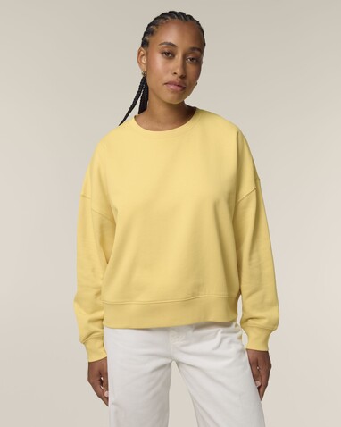 Stella Alma - Das Iconic Damen-Rundhals-Sweatshirt - Viva Yellow - M bedrucken, Art.-Nr. STSW212C3561M
