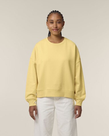 Stella Alma - Das Iconic Damen-Rundhals-Sweatshirt - Viva Yellow - M bedrucken, Art.-Nr. STSW212C3561M