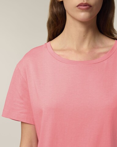 Stella Serena - Das Damen-T-Shirt mit weitem Rundhalsausschnitt - Pink Joy - L bedrucken, Art.-Nr. STTW173C3601L Stella Serena - Das Damen-T-Shirt mit weitem Rundhalsausschnitt - Pink Joy - L bedrucken, Art.-Nr. STTW173C3601L