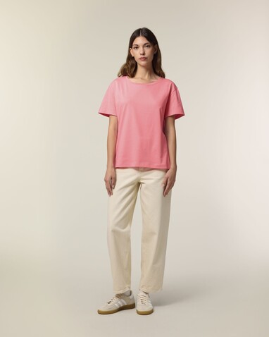Stella Serena - Das Damen-T-Shirt mit weitem Rundhalsausschnitt - Pink Joy - XXL bedrucken, Art.-Nr. STTW173C3602X Stella Serena - Das Damen-T-Shirt mit weitem Rundhalsausschnitt - Pink Joy - XXL bedrucken, Art.-Nr. STTW173C3602X