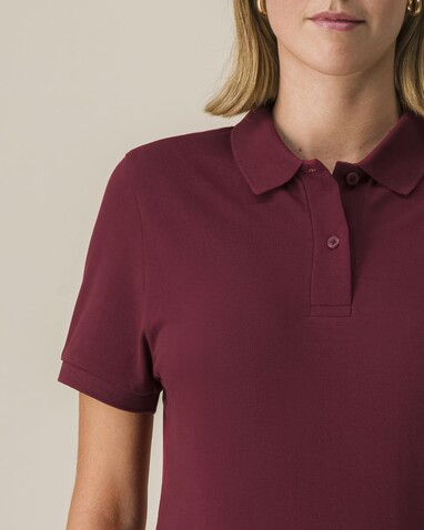 Stella Coaster - Das Damen-Polo - Burgundy - L bedrucken, Art.-Nr. STPW977C2441L