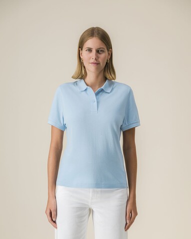 Stella Coaster - Das Damen-Polo - Sky blue - M bedrucken, Art.-Nr. STPW977C2321M Stella Coaster - Das Damen-Polo - Sky blue - M bedrucken, Art.-Nr. STPW977C2321M