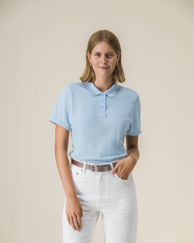 Stella Coaster - Das Damen-Polo - Sky blue - XL bedrucken, Art.-Nr. STPW977C2321X