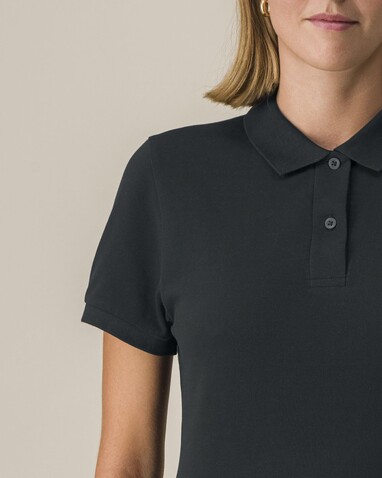 Stella Coaster - Das Damen-Polo - Black - XXL bedrucken, Art.-Nr. STPW977C0022X
