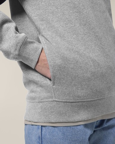 Sounder - Der Unisex-Hoodie mit Seitentaschen - Heather Grey - XXL bedrucken, Art.-Nr. STSU229C2502X