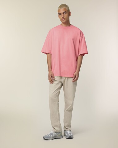 Blaster 2.0 - Das Oversized Unisex-T-Shirt mit Stehkragen - Pink Joy - S bedrucken, Art.-Nr. STTU959C3601S Blaster 2.0 - Das Oversized Unisex-T-Shirt mit Stehkragen - Pink Joy - S bedrucken, Art.-Nr. STTU959C3601S