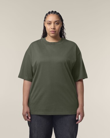 Blaster 2.0 - Das Oversized Unisex-T-Shirt mit Stehkragen - Khaki - L bedrucken, Art.-Nr. STTU959C2231L Blaster 2.0 - Das Oversized Unisex-T-Shirt mit Stehkragen - Khaki - L bedrucken, Art.-Nr. STTU959C2231L