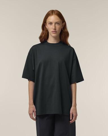 Blaster 2.0 - Das Oversized Unisex-T-Shirt mit Stehkragen - Black - XXL bedrucken, Art.-Nr. STTU959C0022X