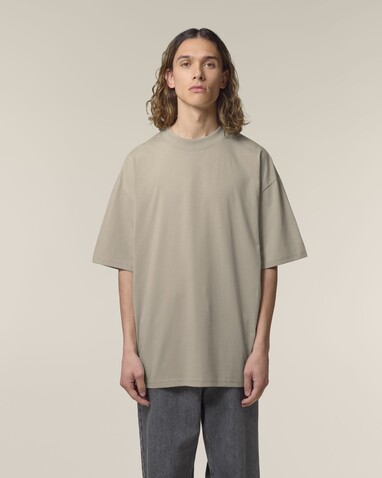 Blaster 2.0 - Das Oversized Unisex-T-Shirt mit Stehkragen - Stone - M bedrucken, Art.-Nr. STTU959C3581M Blaster 2.0 - Das Oversized Unisex-T-Shirt mit Stehkragen - Stone - M bedrucken, Art.-Nr. STTU959C3581M