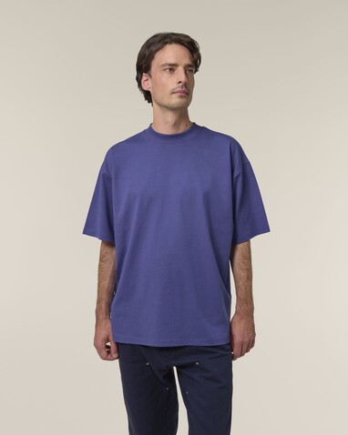 Blaster 2.0 - Das Oversized Unisex-T-Shirt mit Stehkragen - Dusk - 3XL bedrucken, Art.-Nr. STTU959C3593X
