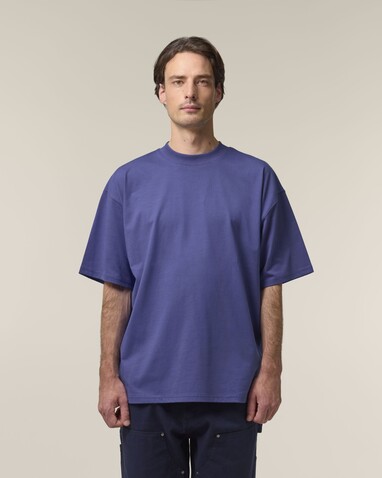 Blaster 2.0 - Das Oversized Unisex-T-Shirt mit Stehkragen - Dusk - XXS bedrucken, Art.-Nr. STTU959C3592S