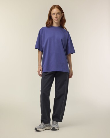Blaster 2.0 - Das Oversized Unisex-T-Shirt mit Stehkragen - Dusk - XS bedrucken, Art.-Nr. STTU959C359XS