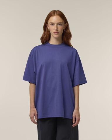 Blaster 2.0 - Das Oversized Unisex-T-Shirt mit Stehkragen - Dusk - S bedrucken, Art.-Nr. STTU959C3591S
