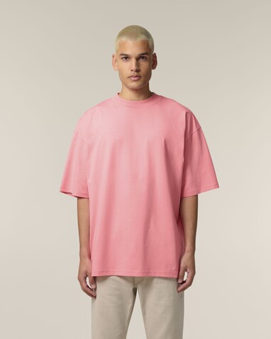 Blaster 2.0 - Das Oversized Unisex-T-Shirt mit Stehkragen - Pink Joy - S bedrucken, Art.-Nr. STTU959C3601S Blaster 2.0 - Das Oversized Unisex-T-Shirt mit Stehkragen - Pink Joy - S bedrucken, Art.-Nr. STTU959C3601S