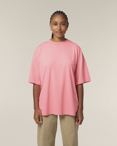 Blaster 2.0 - Das Oversized Unisex-T-Shirt mit Stehkragen - Pink Joy - S bedrucken, Art.-Nr. STTU959C3601S Blaster 2.0 - Das Oversized Unisex-T-Shirt mit Stehkragen - Pink Joy - S bedrucken, Art.-Nr. STTU959C3601S