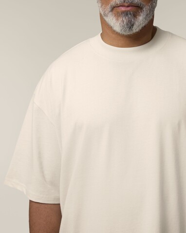 Blaster 2.0 - Das Oversized Unisex-T-Shirt mit Stehkragen - Cream - XXL bedrucken, Art.-Nr. STTU959C3612X