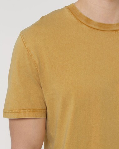 Crafter Vintage - Das Garment-Dyed Unisex-T-Shirt - G. Dyed Gold Ochre - XS bedrucken, Art.-Nr. STTU976C141XS