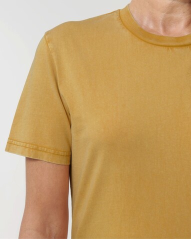 Crafter Vintage - Das Garment-Dyed Unisex-T-Shirt - G. Dyed Gold Ochre - 3XL bedrucken, Art.-Nr. STTU976C1413X