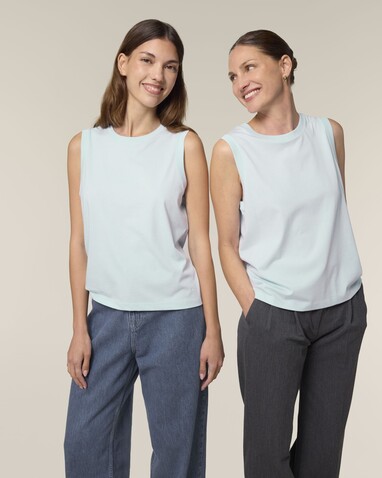 Stella Mia - Das Damen-Tanktop - Blue Ice - M bedrucken, Art.-Nr. STTW962C7281M