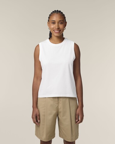 Stella Mia - Das Damen-Tanktop - White - S bedrucken, Art.-Nr. STTW962C0011S Stella Mia - Das Damen-Tanktop - White - S bedrucken, Art.-Nr. STTW962C0011S