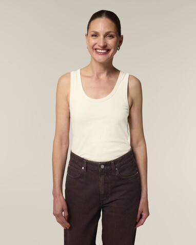 Stella Ava - Das Fitted Damen-Tanktop - Natural Raw - L bedrucken, Art.-Nr. STTW963C0541L