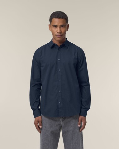 Stanley Styler Shirt - Das Popelinhemd für Herren - French Navy - 3XL bedrucken, Art.-Nr. STWM969C7273X