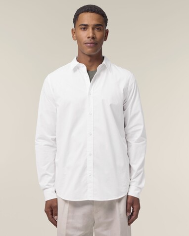 Stanley Styler Shirt - Das Herren-Popelinehemd - White - L bedrucken, Art.-Nr. STWM969C0011L