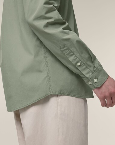 Stanley Styler Shirt - Das Herren-Popelinehemd - Soft Khaki - S bedrucken, Art.-Nr. STWM969C3671S