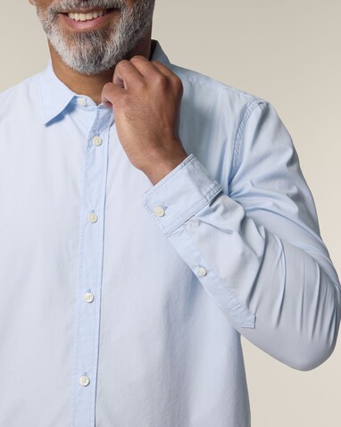 Stanley Styler Shirt - Das Herren-Popelinehemd - Summer Blue - 5XL bedrucken, Art.-Nr. STWM969C3665X