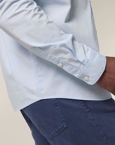 Stanley Styler Shirt - Das Herren-Popelinehemd - Summer Blue - XL bedrucken, Art.-Nr. STWM969C3661X Stanley Styler Shirt - Das Herren-Popelinehemd - Summer Blue - XL bedrucken, Art.-Nr. STWM969C3661X