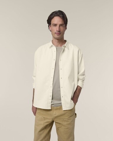 Worker Shirt - Das Relaxed Unisex-Hemd - Natural Raw - L bedrucken, Art.-Nr. STWU975C0541L