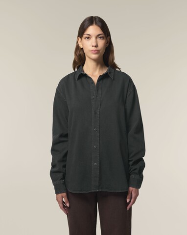 Worker Shirt - Das Relaxed Unisex-Hemd - G. Dyed Black Rock - M bedrucken, Art.-Nr. STWU975C1401M Worker Shirt - Das Relaxed Unisex-Hemd - G. Dyed Black Rock - M bedrucken, Art.-Nr. STWU975C1401M