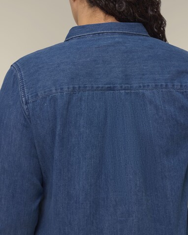 Stella Denim Shirt - Das Damen-Jeanshemd - Mid Wash - XXL bedrucken, Art.-Nr. STWW970C3712X Stella Denim Shirt - Das Damen-Jeanshemd - Mid Wash - XXL bedrucken, Art.-Nr. STWW970C3712X