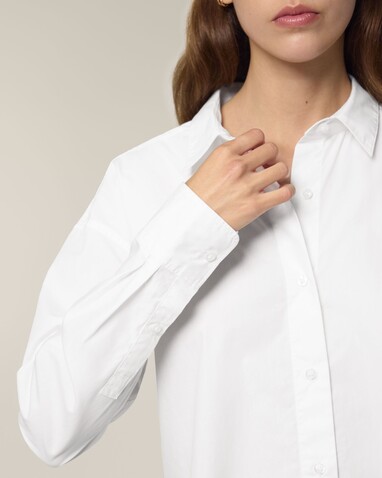 Stella Styler Shirt - Das Relaxed Damen-Popelinehemd - White - L bedrucken, Art.-Nr. STWW973C0011L Stella Styler Shirt - Das Relaxed Damen-Popelinehemd - White - L bedrucken, Art.-Nr. STWW973C0011L