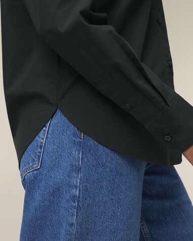 Stella Styler Shirt - Das Relaxed Damen-Popelinehemd - Black - S bedrucken, Art.-Nr. STWW973C0021S Stella Styler Shirt - Das Relaxed Damen-Popelinehemd - Black - S bedrucken, Art.-Nr. STWW973C0021S