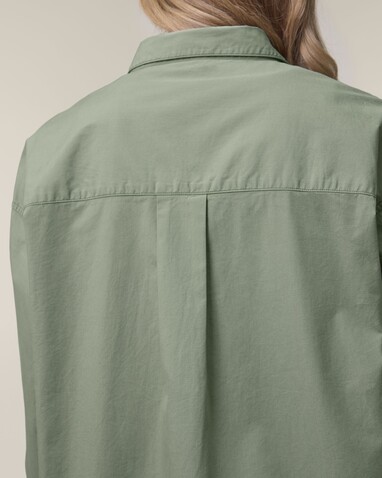 Stella Styler Shirt - Das Relaxed Damen-Popelinehemd - Soft Khaki - XS bedrucken, Art.-Nr. STWW973C367XS Stella Styler Shirt - Das Relaxed Damen-Popelinehemd - Soft Khaki - XS bedrucken, Art.-Nr. STWW973C367XS