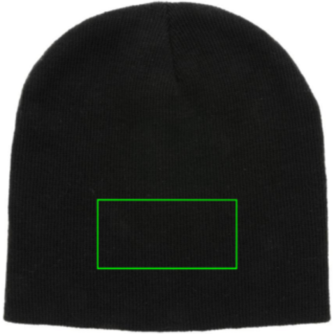 Impact AWARE™ Classic Beanie mit Polylana® schwarz bedrucken, Art.-Nr. P453.371