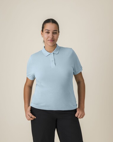 Stella Coaster - Das Damen-Polo - Sky blue - XXL bedrucken, Art.-Nr. STPW977C2322X Stella Coaster - Das Damen-Polo - Sky blue - XXL bedrucken, Art.-Nr. STPW977C2322X