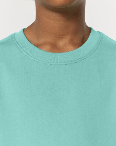 Mini Changer 2.0 - Das Iconic Kinder-Sweatshirt - Pool Blue - 9-11/134-146cm bedrucken, Art.-Nr. STSK181C35709